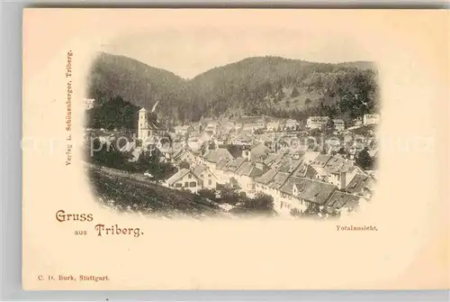 AK / Ansichtskarte Triberg Schwarzwald Gesamtansicht  Kat. Triberg im Schwarzwald