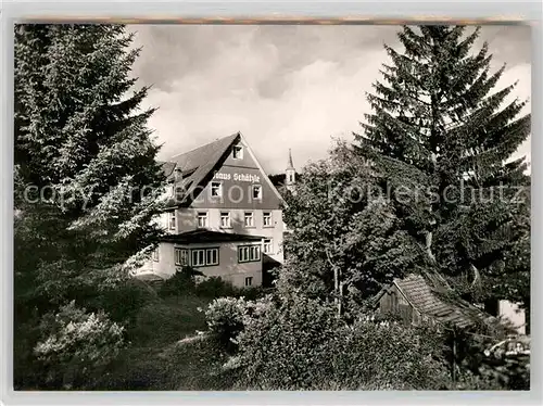 AK / Ansichtskarte Schoenwald Schwarzwald Pension Haus Schaetzle  Kat. Schoenwald im Schwarzwald