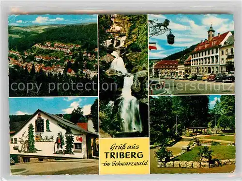 AK / Ansichtskarte Triberg Schwarzwald Wasserfall Heimat Museum Marktplatz Minigolf Kat. Triberg im Schwarzwald