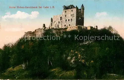 AK / Ansichtskarte Lahr Schwarzwald Ruine hohen Geroldseck Kat. Lahr