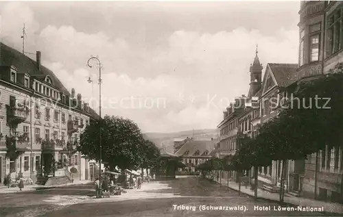 AK / Ansichtskarte Triberg Schwarzwald Hotel Loewen National Kat. Triberg im Schwarzwald