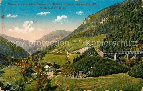 AK / Ansichtskarte Hoellental Schwarzwald Gasthaus zum Sternen Ravenna Viadukt Kat. Buchenbach