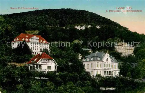 AK / Ansichtskarte Lahr Schwarzwald Neues Reichswaisenhaus Villa Nestler Villa Holzer Kat. Lahr