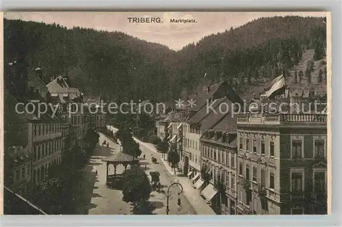 AK / Ansichtskarte Triberg Schwarzwald Marktplatz Kat. Triberg im Schwarzwald