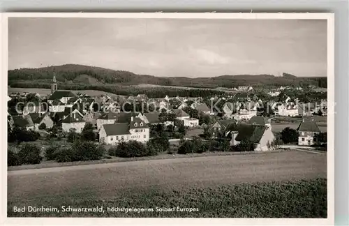 AK / Ansichtskarte Bad Duerrheim Panorama Kat. Bad Duerrheim