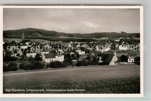AK / Ansichtskarte Bad Duerrheim Panorama Kat. Bad Duerrheim