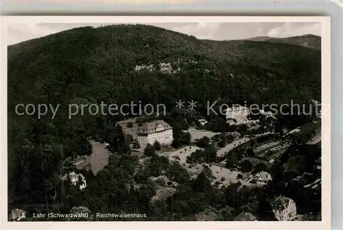 AK / Ansichtskarte Lahr Schwarzwald Reichswaisenhaus Fliegeraufnahme Kat. Lahr