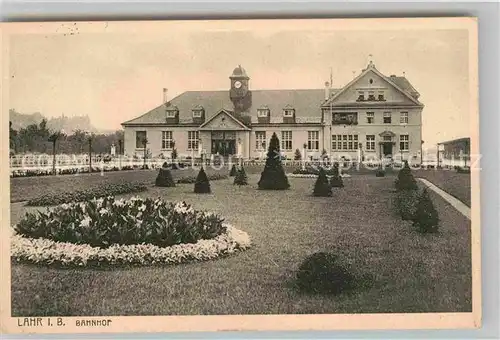 AK / Ansichtskarte Lahr Schwarzwald Bahnhof Kat. Lahr