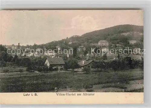 AK / Ansichtskarte Lahr Schwarzwald Villenviertel am Altvater Kat. Lahr