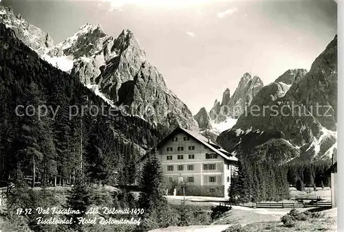 AK / Ansichtskarte Fischleintal Hotel Dolomitenhof  Kat. Oesterreich