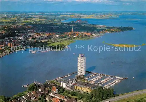 AK / Ansichtskarte Schleswig Holstein Wikingturm Restaurant Cafe an der Schlei Fliegeraufnahme Kat. Schleswig