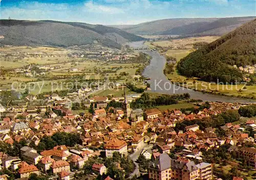 AK / Ansichtskarte Lohr Main Fliegeraufnahme Kat. Lohr a.Main