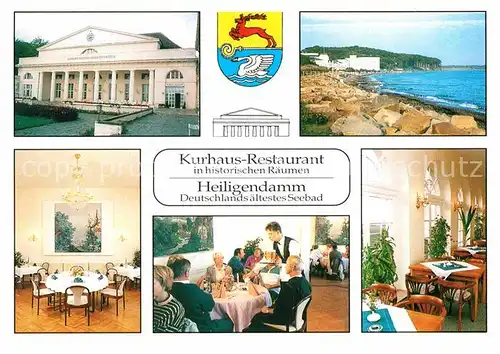 AK / Ansichtskarte Heiligendamm Ostseebad Kurhaus Restaurant Strand Kat. Bad Doberan