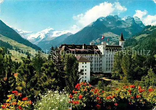 AK / Ansichtskarte Gstaad Palace Hotel Oldenhorn Staldenfluehe Waadtlaender Alpen Kat. Gstaad