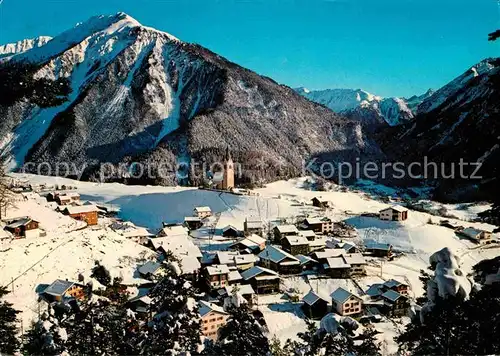 AK / Ansichtskarte Schmitten GR Winterpanorama Blick gegen Muchetta und Albulatal Kat. Schmitten GR