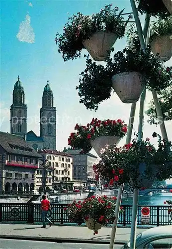 AK / Ansichtskarte Zuerich ZH mit Grossmuenster