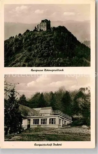 AK / Ansichtskarte Lahr Schwarzwald  Ruine Burg Hohengeroldseck  Burgwirtschaft Kat. Lahr