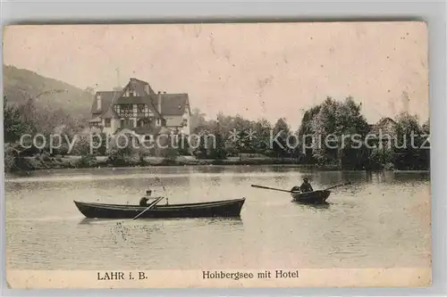 AK / Ansichtskarte Lahr Schwarzwald Hohbergsee mit Hotel Kat. Lahr