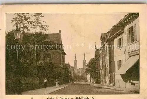 AK / Ansichtskarte Lahr Schwarzwald Schillerstrasse Kirche Kat. Lahr