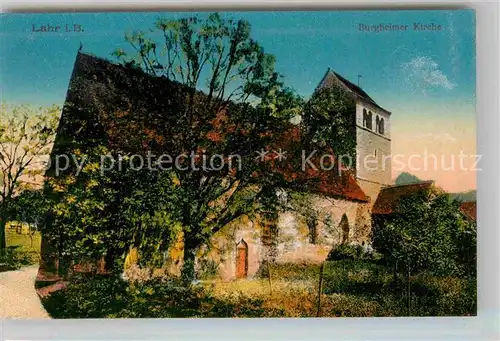 AK / Ansichtskarte Lahr Schwarzwald Burgheimer Kirche Kat. Lahr