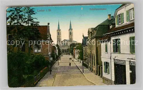 AK / Ansichtskarte Lahr Schwarzwald Schillerstrasse Kirche Kat. Lahr