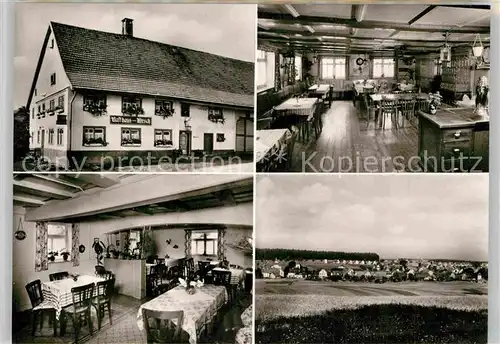 AK / Ansichtskarte Moenchweiler Gasthaus zum Hirsch Cafe Stube Panorama Kat. Moenchweiler