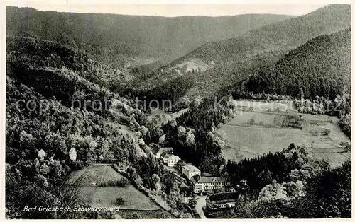 AK / Ansichtskarte Bad Griesbach Schwarzwald  Panorama Kat. Bad Peterstal Griesbach