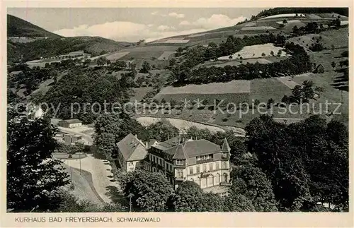 AK / Ansichtskarte Bad Freyersbach Schwarzwald Kurhaus Luftaufnahme Kat. Bad Peterstal