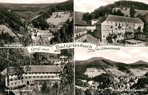 AK / Ansichtskarte Bad Griesbach Schwarzwald  Muetterkurheim Hauptgebaeude Neubau Liegehalle Kat. Bad Peterstal Griesbach