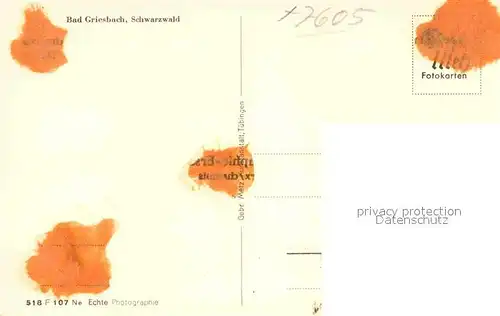 AK / Ansichtskarte Bad Griesbach Schwarzwald  Panorama Kat. Bad Peterstal Griesbach