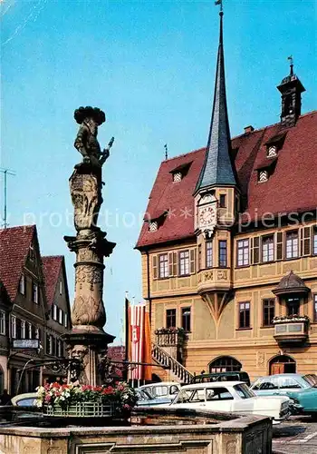 AK / Ansichtskarte Bietigheim Bissingen Marktbrunnen Rathaus  Kat. Bietigheim Bissingen