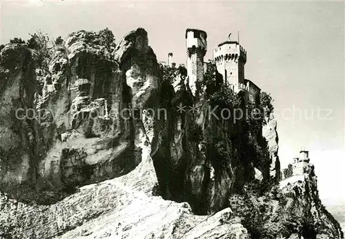 AK / Ansichtskarte San Marino Repubblica Antiche Rocce Festungswerke