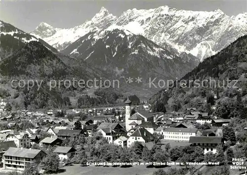 AK / Ansichtskarte Schruns Vorarlberg Zimba Vandanser Wand  Kat. Schruns