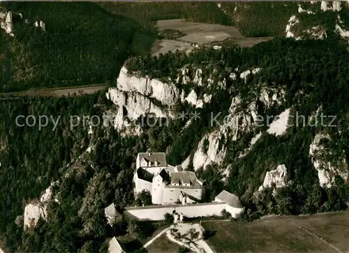 AK / Ansichtskarte Beuron Donautal Fliegeraufnahme Burg Wildenstein Kat. Beuron