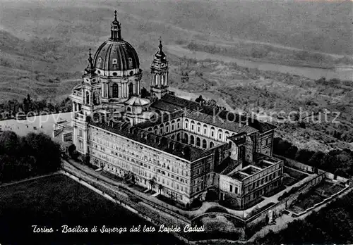 AK / Ansichtskarte Torino Basilica di Superga dal lato Lapide Caduti  Kat. Torino