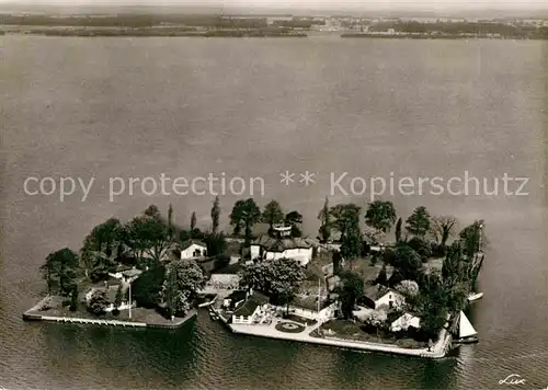AK / Ansichtskarte Steinhuder Meer Fliegeraufnahme Insel Wilhelmstein Kat. Wunstorf