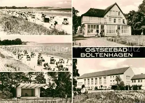 AK / Ansichtskarte Boltenhagen Ostseebad Strand Freilichtb?hne Erholungsheime Fritz Reuter und Am Strand Kat. Ostseebad Boltenhagen