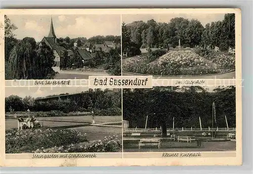 AK / Ansichtskarte Bad Sassendorf Kurpark Steingarten  Kat. Bad Sassendorf