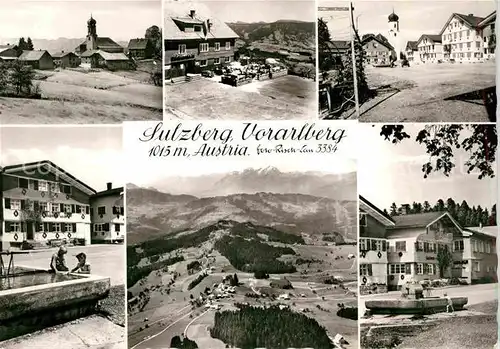 AK / Ansichtskarte Sulzberg Vorarlberg Panoramen Brunnen Kirche Kat. Sulzberg