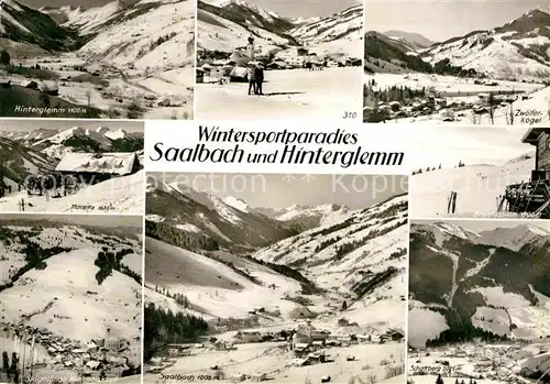 AK / Ansichtskarte Saalbach Hinterglemm Zwoelferkogel Marietta Schattberg Winterlandschaften Kat. Saalbach Hinterglemm