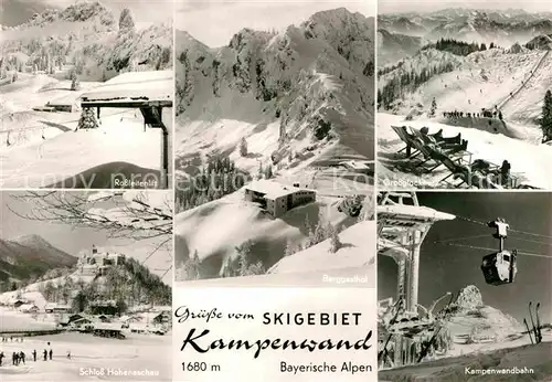 AK / Ansichtskarte Kampenwand Chiemgau Rossleitenlift Berggasthof Schloss Hohenaschau Grossglockner Kat. Aschau i.Chiemgau