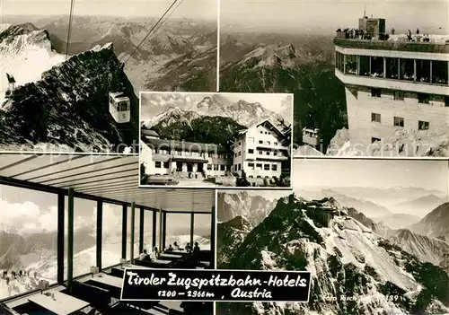 AK / Ansichtskarte Ehrwald Tirol Zugspitzbahn Hotel Aussichtsplattform 