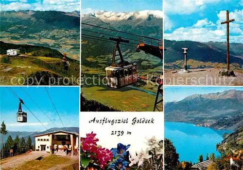 AK / Ansichtskarte Spittal Drau Ausflugsziel Goldeck Gipfelkreuz Bergstation See Alpen Kat. Spittal an der Drau