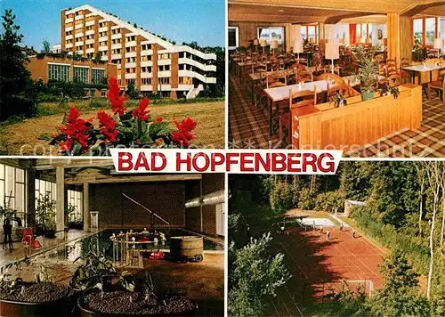AK / Ansichtskarte Bad Hopfenberg Westfaelisches Bauernbad seit 1746 Kurhaus Hallenbad Restaurant Sportplatz Kat. Petershagen