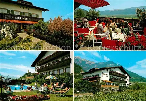 AK / Ansichtskarte Tramin Weinstrasse  Hotel Winzerhof Swimming Pool Alpen