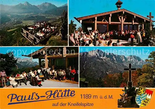 AK / Ansichtskarte Maria Gern Pauls Huette Kneifelspitze Gipfelkreuz Alpenpanorama Kat. Berchtesgaden