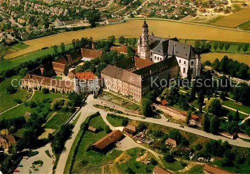 AK / Ansichtskarte Neresheim Abtei Kirche nach Plaenen von Balthasar Neumanns Fliegeraufnahme Kat. Neresheim