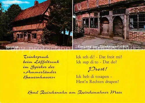 AK / Ansichtskarte Bad Zwischenahn Spieker Gaststaette Kat. Bad Zwischenahn
