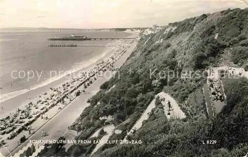 AK / Ansichtskarte Bournemouth UK Bay from East Cliff Zig Zag Kat. Bournemouth