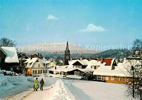 AK / Ansichtskarte Braunlage Ortspartie im Winter Kat. Braunlage Harz